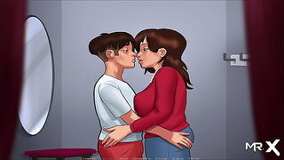 big boobes mom force to his lif to fuck