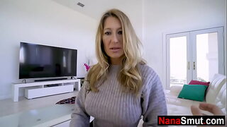 granny makes grandson have sex