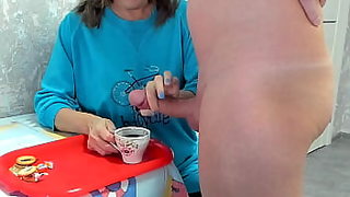 milf drinks cum